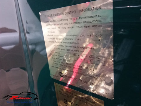 Installed Vehicle Emission Control Information Decal