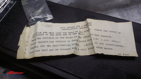 Datsun 240z Console Armrest New, 2