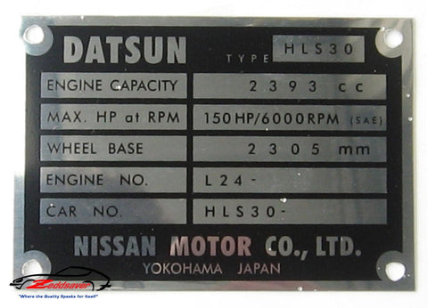 Datsun 240Z Engine Bay ID | Zeddsaver
