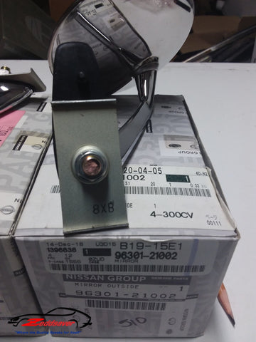 Datsun 510 Mirrors Chromed Hardware