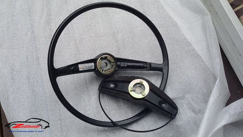 Datsun Steering Wheel Decal  application