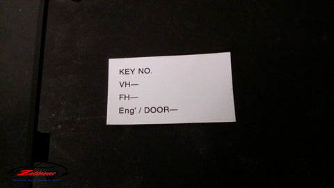 Datsun Z Car Glove Box Key Decal